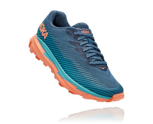 Hoka One One Dame Torrent 2 Trail Løpesko Real Teal/Cantaloupe Norge-07OJZ